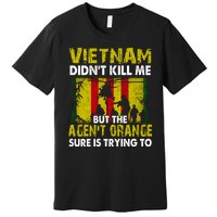 Vietnam War Orange Agent Military Victims Retired Soldiers Premium T-Shirt