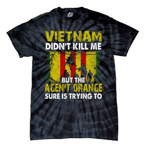 Vietnam War Orange Agent Military Victims Retired Soldiers Tie-Dye T-Shirt