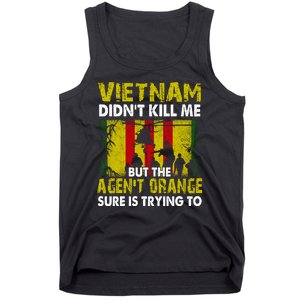 Vietnam War Orange Agent Military Victims Retired Soldiers Tank Top