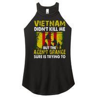 Vietnam War Orange Agent Military Victims Retired Soldiers Women’s Perfect Tri Rocker Tank