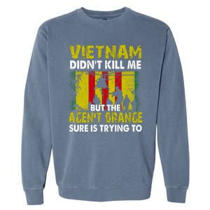 Vietnam War Orange Agent Military Victims Retired Soldiers Garment-Dyed Sweatshirt