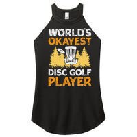 vintage World's Okayest Disc Golf Player Women's Perfect Tri Rocker Tank