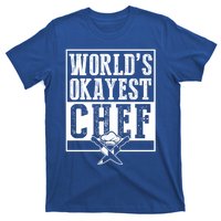 Vintage Worlds Okayest Chef Gift Cooking Gift T-Shirt