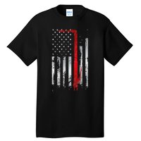 Vintage Welder Patriotic USA American Flag Welding Tall T-Shirt