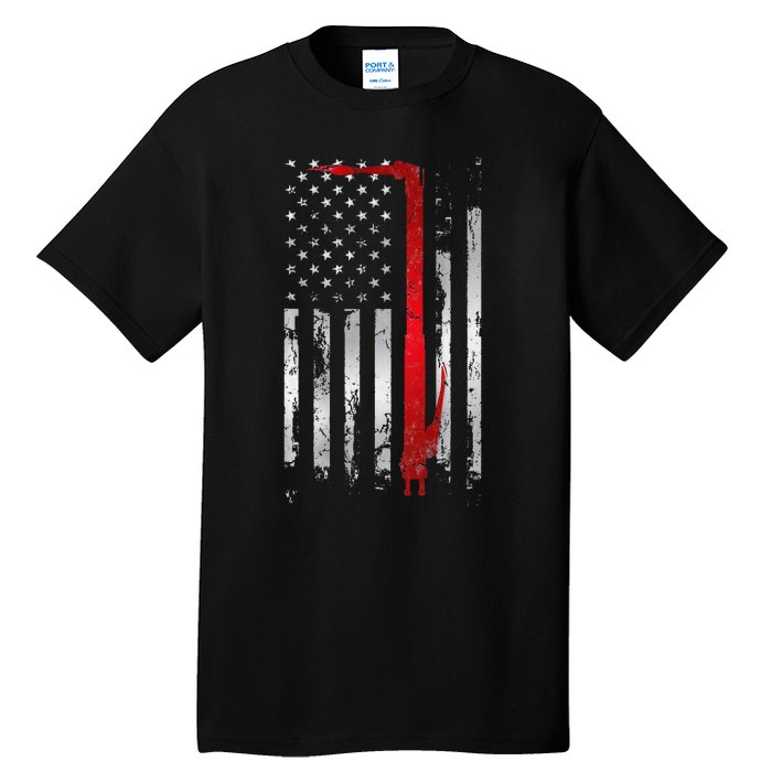 Vintage Welder Patriotic USA American Flag Welding Tall T-Shirt