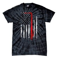 Vintage Welder Patriotic USA American Flag Welding Tie-Dye T-Shirt