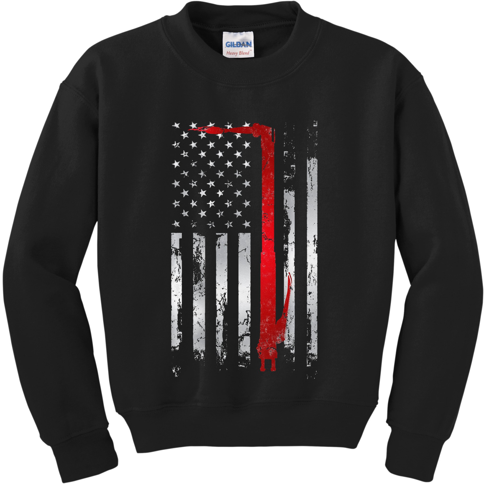 Vintage Welder Patriotic USA American Flag Welding Kids Sweatshirt