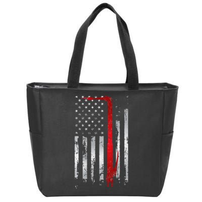 Vintage Welder Patriotic USA American Flag Welding Zip Tote Bag