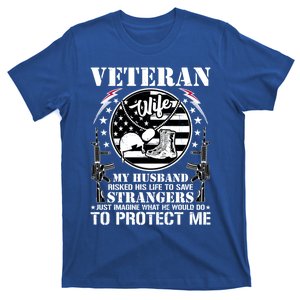 Veteran Wife Patriotic Military Spouse Support Gift T-Shirt