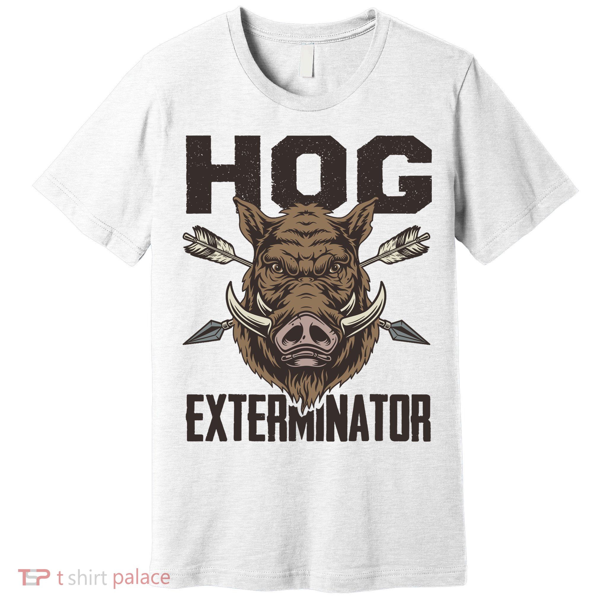 Vintage Wild Pig Hunt Hunting Hog Exterminator Boar Hunter Premium T-Shirt