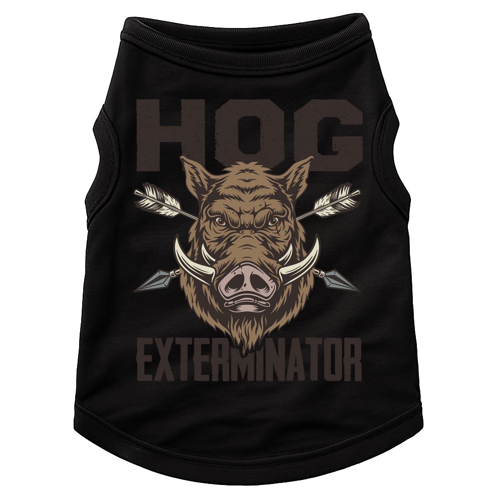 Vintage Wild Pig Hunt Hunting Hog Exterminator Boar Hunter Doggie Tank