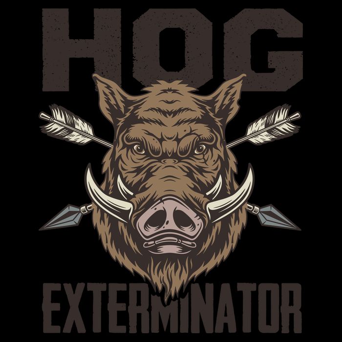 Vintage Wild Pig Hunt Hunting Hog Exterminator Boar Hunter Sweatshirt