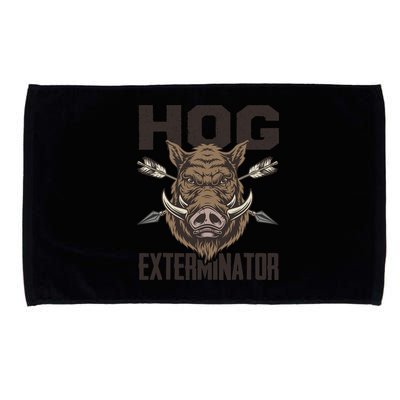 Vintage Wild Pig Hunt Hunting Hog Exterminator Boar Hunter Microfiber Hand Towel