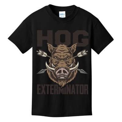 Vintage Wild Pig Hunt Hunting Hog Exterminator Boar Hunter Kids T-Shirt