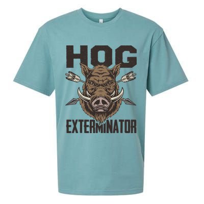 Vintage Wild Pig Hunt Hunting Hog Exterminator Boar Hunter Sueded Cloud Jersey T-Shirt