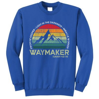 Vintage Waymaker Promise Keeper Miracle Worker Christian Gift Sweatshirt