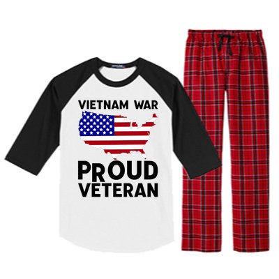 Vietnam War Proud Veteran Raglan Sleeve Pajama Set