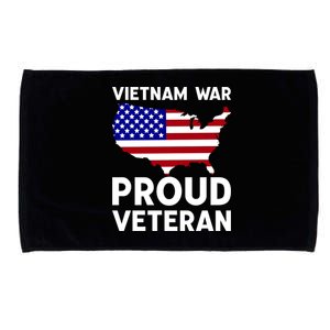 Vietnam War Proud Veteran Microfiber Hand Towel