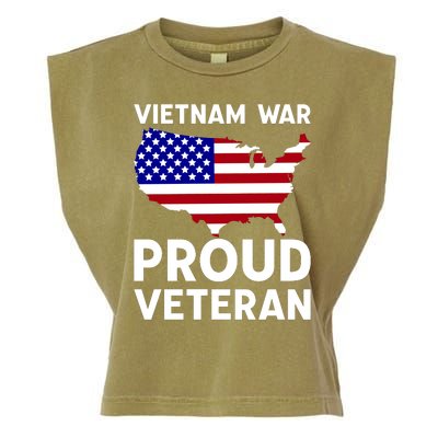 Vietnam War Proud Veteran Garment-Dyed Women's Muscle Tee