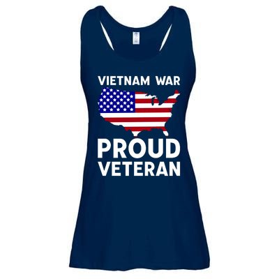 Vietnam War Proud Veteran Ladies Essential Flowy Tank