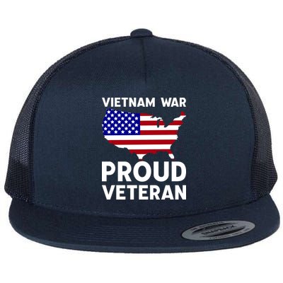 Vietnam War Proud Veteran Flatbill Hat