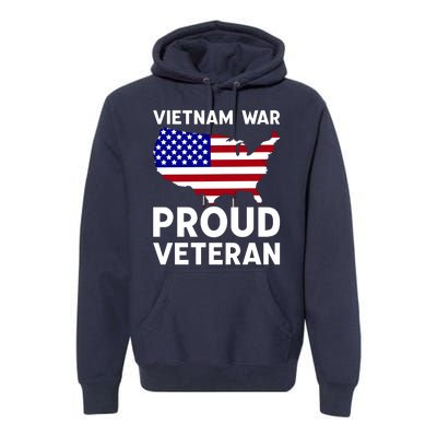 Vietnam War Proud Veteran Premium Hoodie