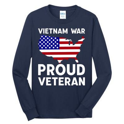 Vietnam War Proud Veteran Tall Long Sleeve T-Shirt