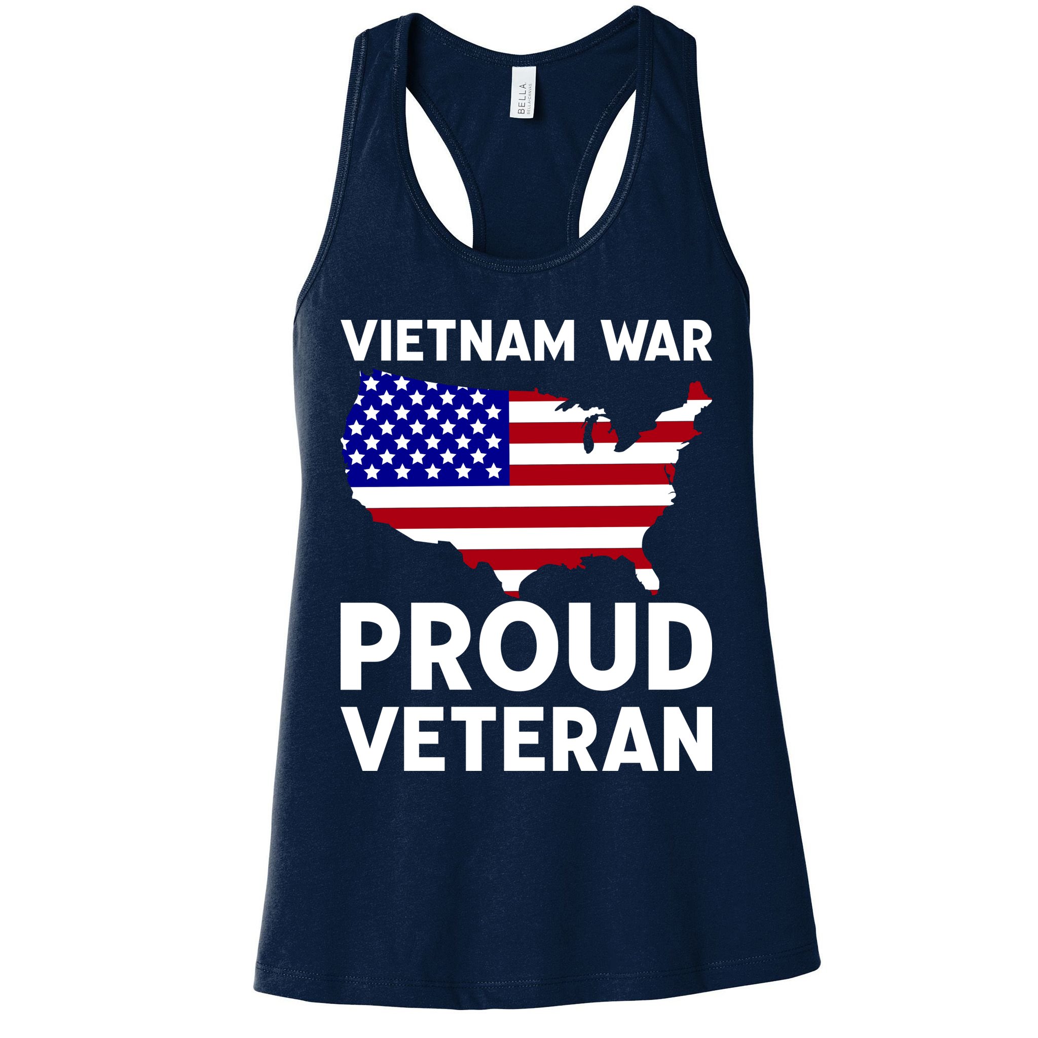 Vietnam War Proud Veteran Womens Tank Top