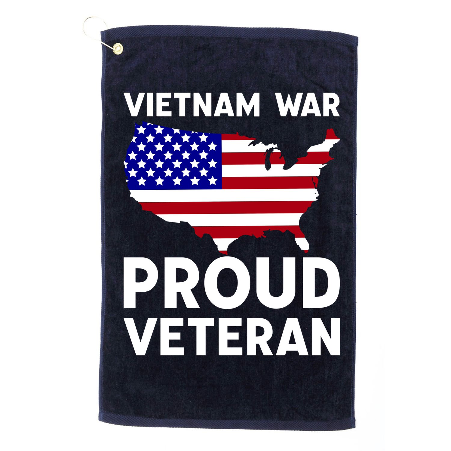 Vietnam War Proud Veteran Golf Towel