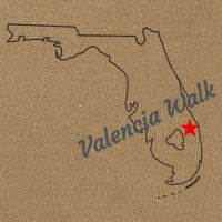 Valencia Walk Port St Lucie Florida Cotton Canvas Backpack