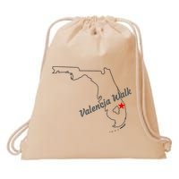 Valencia Walk Port St Lucie Florida Drawstring Bag