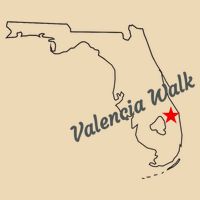 Valencia Walk Port St Lucie Florida Drawstring Bag