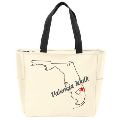 Valencia Walk Port St Lucie Florida Zip Tote Bag