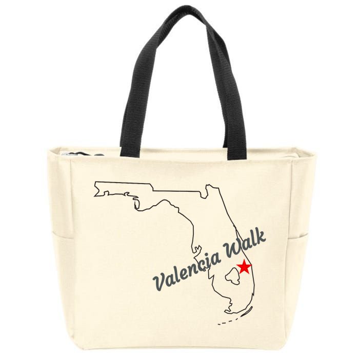 Valencia Walk Port St Lucie Florida Zip Tote Bag