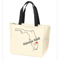 Valencia Walk Port St Lucie Florida Zip Tote Bag