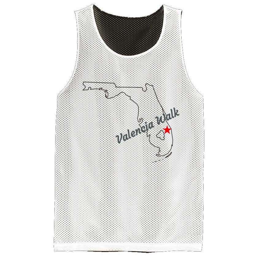 Valencia Walk Port St Lucie Florida Mesh Reversible Basketball Jersey Tank