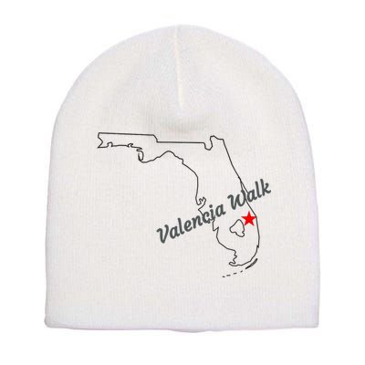 Valencia Walk Port St Lucie Florida Short Acrylic Beanie