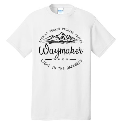 Vintage Waymaker Promise Keeper Miracle Worker Christian Tall T-Shirt