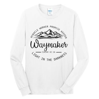 Vintage Waymaker Promise Keeper Miracle Worker Christian Tall Long Sleeve T-Shirt