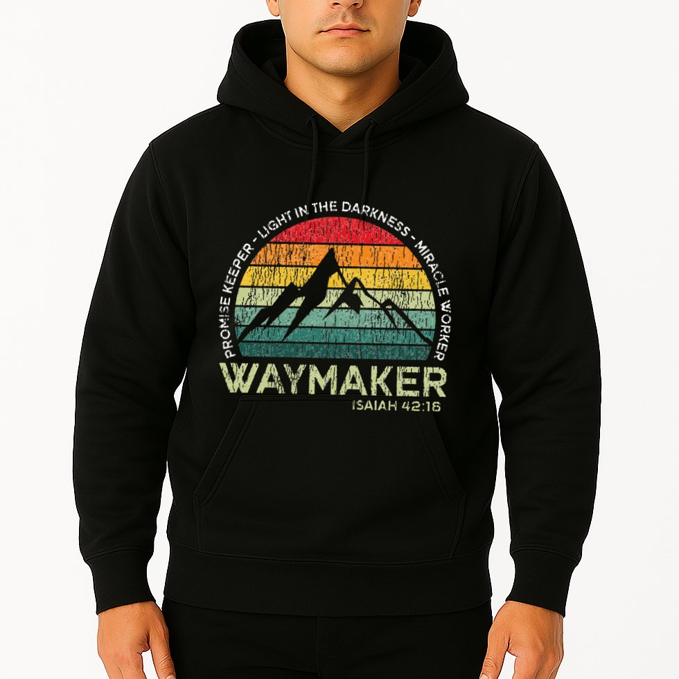 Vintage Waymaker Promise Keeper Miracle Worker Christian Hoodie