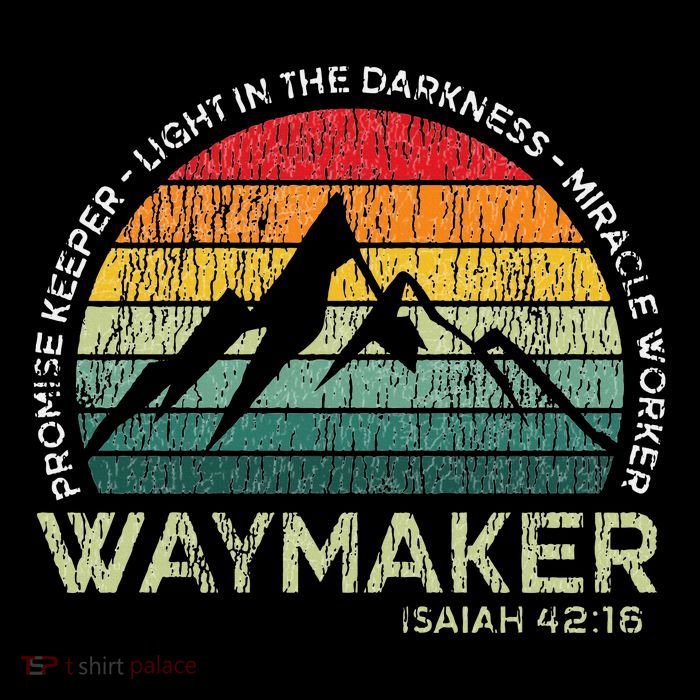 Vintage Waymaker Promise Keeper Miracle Worker Christian Hoodie