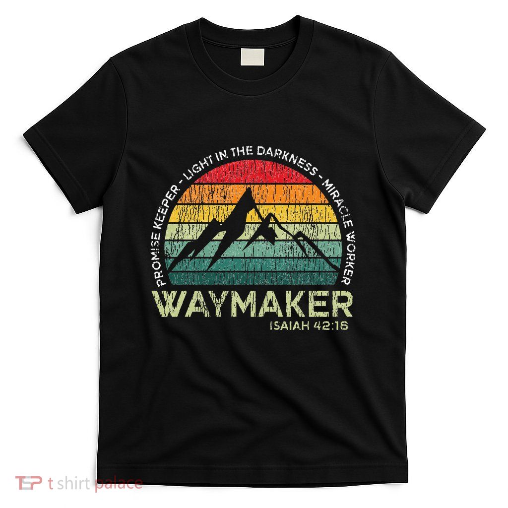 Vintage Waymaker Promise Keeper Miracle Worker Christian T-Shirt
