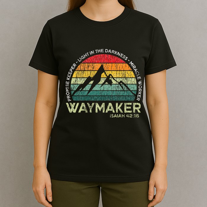 Vintage Waymaker Promise Keeper Miracle Worker Christian T-Shirt