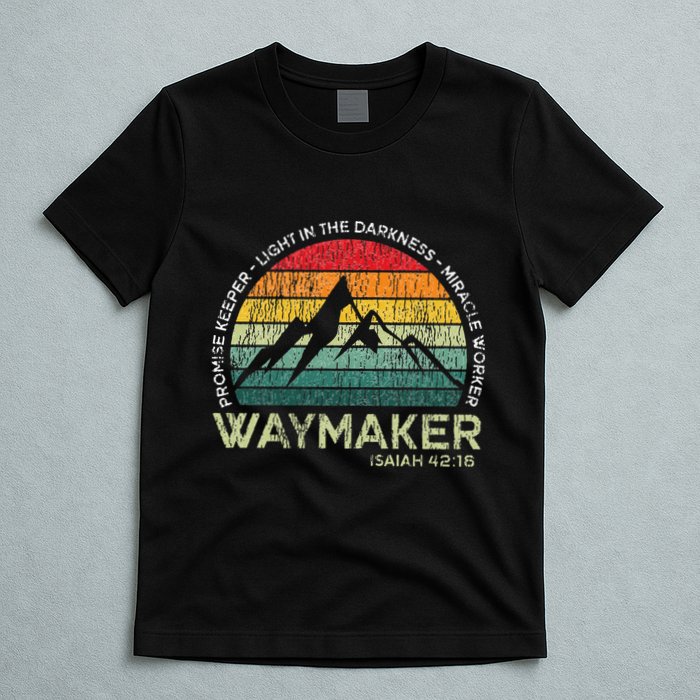 Vintage Waymaker Promise Keeper Miracle Worker Christian T-Shirt