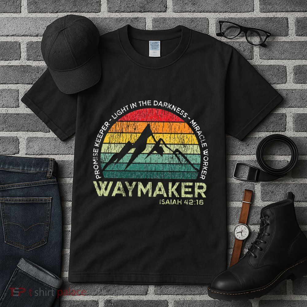 Vintage Waymaker Promise Keeper Miracle Worker Christian Tall T-Shirt