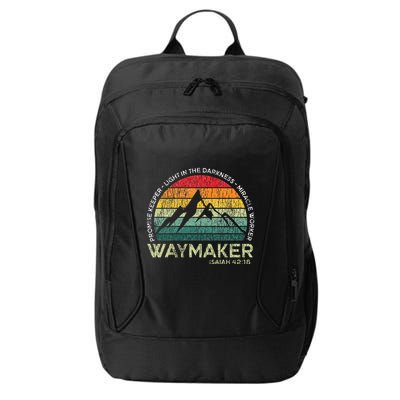 Vintage Waymaker Promise Keeper Miracle Worker Christian City Backpack