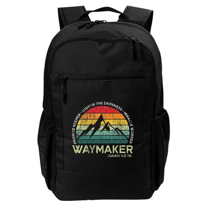 Vintage Waymaker Promise Keeper Miracle Worker Christian Backpack