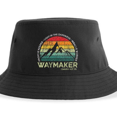 Vintage Waymaker Promise Keeper Miracle Worker Christian Sustainable Bucket Hat