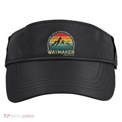 Vintage Waymaker Promise Keeper Miracle Worker Christian Adult Drive Performance Visor