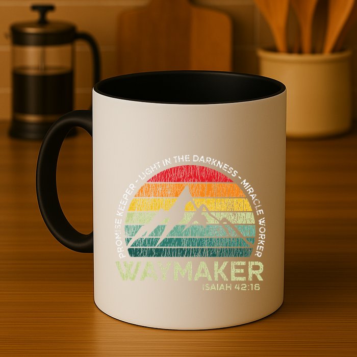 Vintage Waymaker Promise Keeper Miracle Worker Christian Mug
